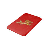 Rood met rode neus badmat (Gekanteld)