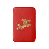 Rood met rode neus badmat (Voorkant Verticaal)