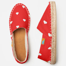 Rood met witte harten