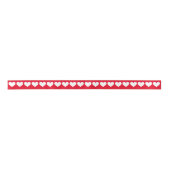Rood met witte harten lint (Voorkant)