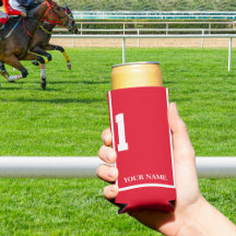 Rood met Witte Paard 1 Zadeldek Custom