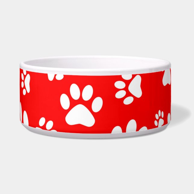 ROOD MET WITTE POTEN HOND/KAT KOM (Voorkant)