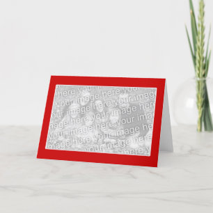 Rood met witte rand foto kaart