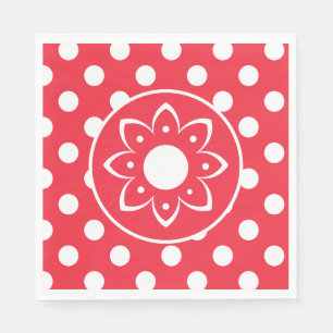 Rood Met Witte Stippen  Servet