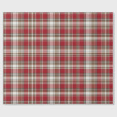 Rood, Mocha & Cream Plaid #2 Cadeaupapier (Vlak)
