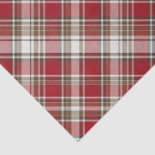 Rood, Mocha & Cream Plaid #2 Tissuepapier (Detail)