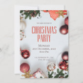 Rood Modern Kerstfeest Kaart (Voorkant)