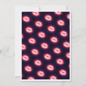 Rood Modern Minimal Neon Lips Talk Dertig Verjaard Kaart (Achterkant)