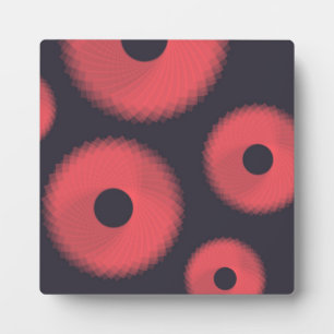 Rood, modern, stedelijk, leuk abstract geometrisch fotoplaat
