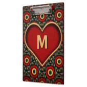 rood monogram hartklembord klembord (Links)