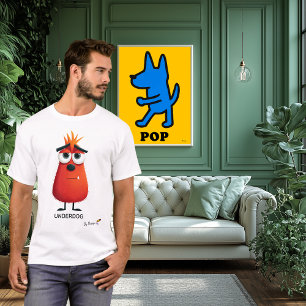 rood monster UNDERDOG - door ontwerp Uniek T-shirt