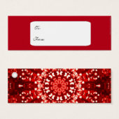 Rood moorish Islamitisch cadeau label Mini Visitekaartjes (Voorkant /achterkant)