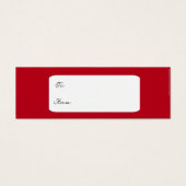 Rood moorish Islamitisch cadeau label Mini Visitekaartjes (Voorkant)