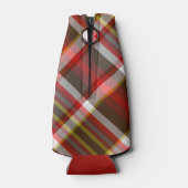 Rood Multi Plaid Flesjeskoeler (Achterkant)