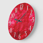 Rood namaakleer grote klok (Hoek)