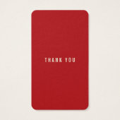 Rood nestende vogelfamilie Baby shower DIY Gift La Visitekaartje (Achterkant)