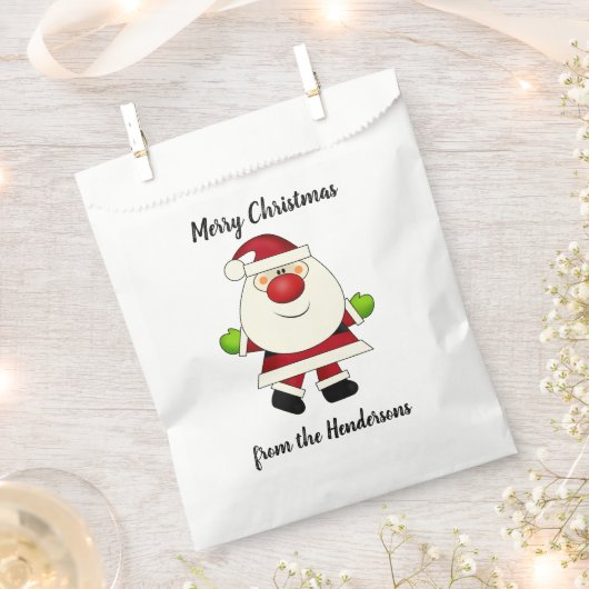 Rood-nosed kerstman bedankzakje (Geknipt)