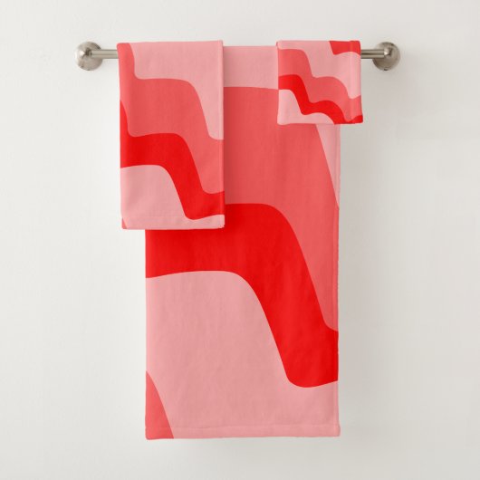 Rood-oceaangolven golvende gradiënt bad handdoek (Insitu)