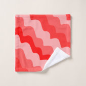 Rood-oceaangolven golvende gradiënt bad handdoek (Wasdoekje)
