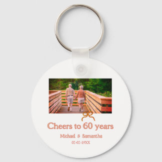 rood of boog feestelijk 60 jaar getrouwd  sleutelhanger