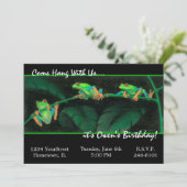 Rood-ogen boomkikkers kaart (Staand voorkant)