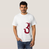 Rood OM-symbool T-shirt (Voorkant volledig)
