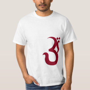 Rood OM-symbool T-shirt