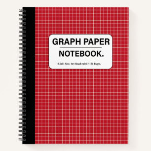 Rood omhulsel notitieboek van spiraalvormig papier