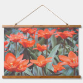 Rood ompveld hangend wandkleed (Voorkant)