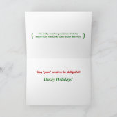 Rood-onder ogen gezien Rudy Feestdagen Kaart (Binnen)