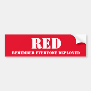 ROOD - Onthoud dat Iedereen is Ingezet Bumpersticker