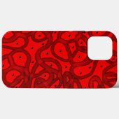 Rood onttrokken Case-Mate iPhone case (Achterkant (horizontaal))