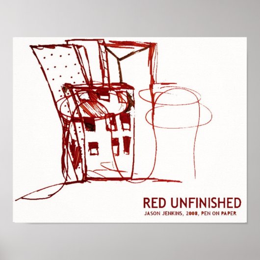 ROOD ONVOLTOOID POSTER (Voorkant)