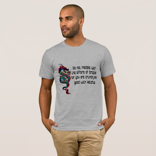 Rood oog rommelt niet met Dragons T-shirts kerker (Voorkant volledig)