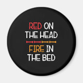 Rood op hoofd Rood haar Ringroer Ringroodroos G Magneet (Voorkant)