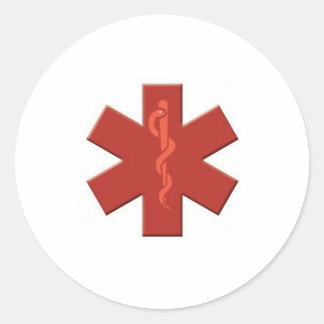 rood-op-rood ronde sticker