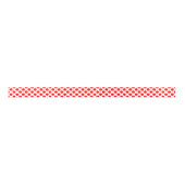 Rood op Wit Klein Grootte Polka Dots Lint (Voorkant)
