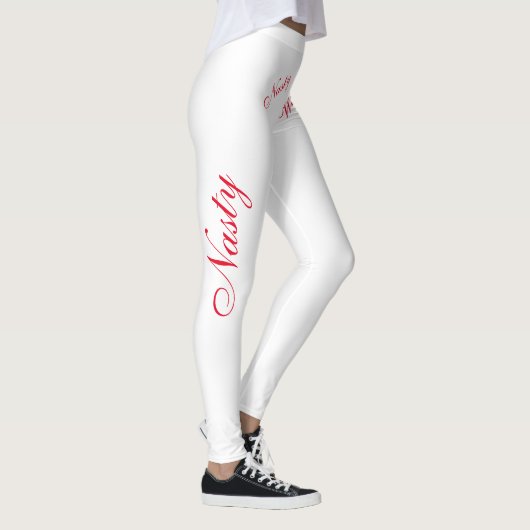 rood op wit leggings (Rechts)