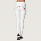 rood op wit leggings (Achterkant)