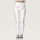 rood op wit leggings (Voorkant)