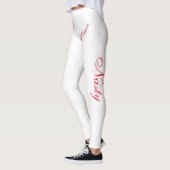 rood op wit leggings (Links)