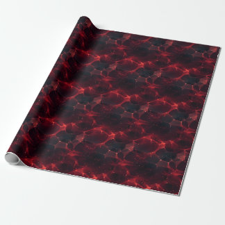 Rood op Zwart Abstract  Cadeaupapier