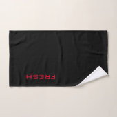 Rood op zwart FRESH Bad Handdoek (Handdoek)