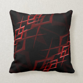 Rood op zwarte "Thorn" Pillow Kussen
