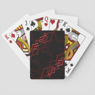 Rood op zwarte "Thorn"-speelkaarten Pokerkaarten