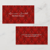 Rood opgerolde achtergrond visitekaartje (Voorkant / Achterkant)