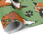 Rood opvulpapier - Kies achtergrondkleur Cadeaupapier (Rol Hoek)