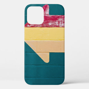 Rood, oranje en geel pijlsignaal iPhone 12 hoesje
