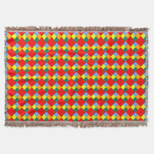 Rood Oranje Geel Blauw Deken