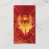 Rood orchidee Visitekaartje (Achterkant)
